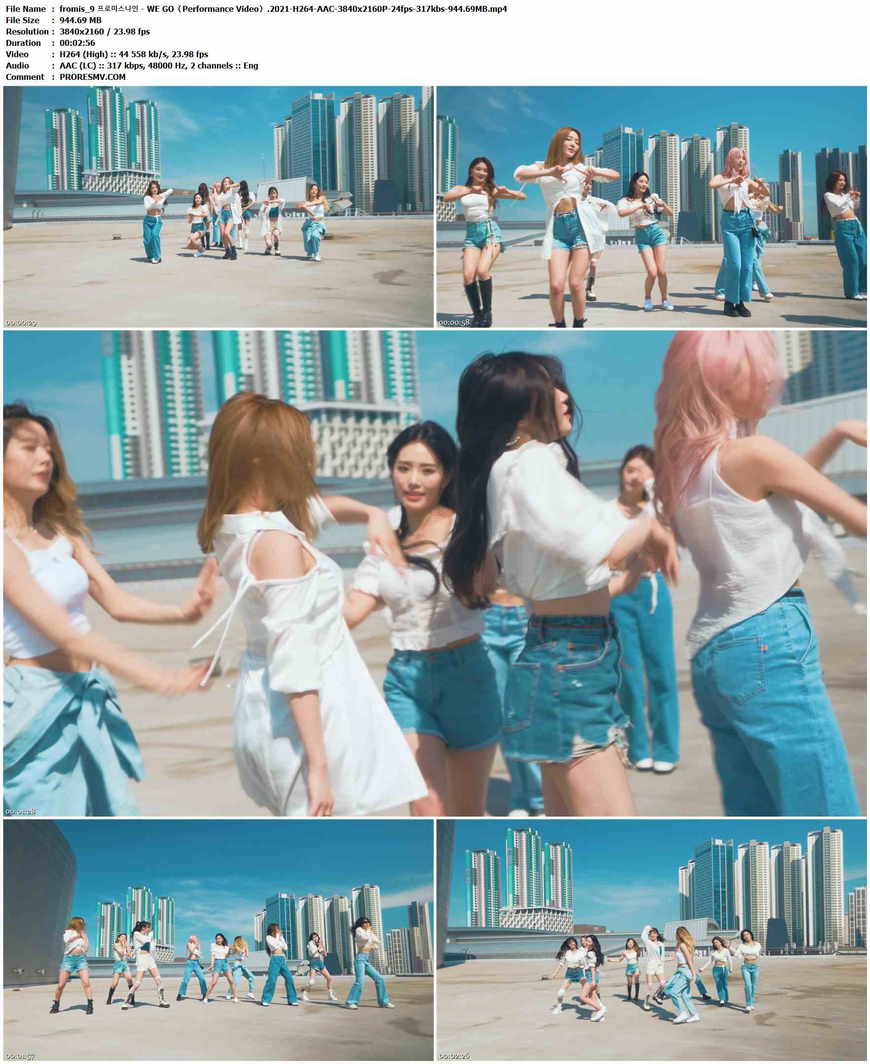 fromis_9 프로미스나인 - WE GO（Performance Video）.2021-H264-AAC-3840x2160P-24fps-317kbs-944.69MB官方MV_高清MV